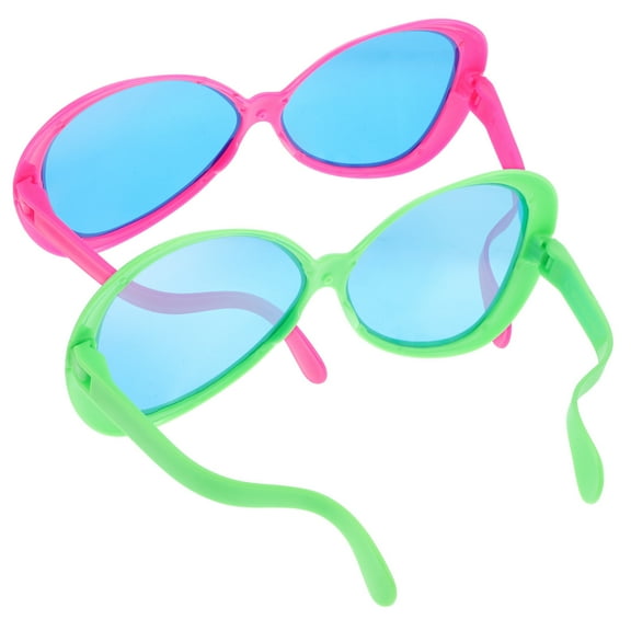 Raindrops 2pcs Giant Hawaiian Beach Sunglasses Exaggerated Party Glasses for Adults Summer Beach Eyewear suitable for Luau Party Decorations