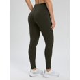 thumbnail image 2 of Leggins Seamaid con forro polar para mujer, resistentes al agua, talla S, color verde militar, 2 of 7