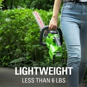 Greenworks 40V 24 Hedge Trimmer (1 Cutting Capacity), Battery Not Included HT40B02
