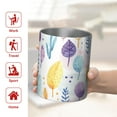 thumbnail image 5 of Floral 12oz Stainless Steel Coffee Mug – Double-Wall Insulated Cup with Spill-Resistant Lid, 360° Full-Print Design, Keeps Drinks Hot & Cold for Home, Office, Travel,Thanksgiving,Christmas, Spring, 5 of 5