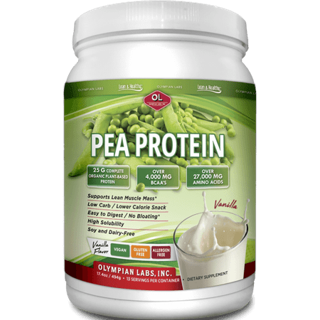 Olympian Labs Vanilla Pea Protein Dietary Supplement, 17.4 oz