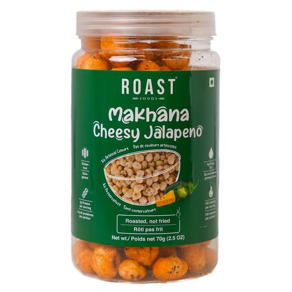 Jalapeno au fromage Makhana rôti, 70g