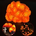 thumbnail image 4 of Lighted Marigold Garland,Artificial Marigold Flower LED String Lights,Flexible Faux Marigold Light Garlands,Día De Los Muertos Marigold Floral Light Strand,Perfect for Halloween,Party,Mantel Decor, 4 of 4