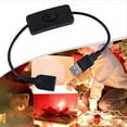 thumbnail image 3 of 30 cm USB Cable with On Off Switch - Male to Female Extension Cable for LED, 3 of 3