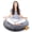 Gray, variant on Cheer Collection 32" Round Floor Pillow with Washable Cover - Gray
