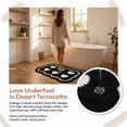 thumbnail image 4 of Unique Bargains Aesthetic Ultra Absorbent Shaggy Non Slip Bath Mat Black Heart 32" x 20", 4 of 6