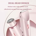 thumbnail image 3 of Bikini Trimmer for Women, 2 in 1 Dual-Head Electric Razors for Women Pubic Hair, Waterproof Wet/Dry Use Body Hair Trimmer Face Shaver, Rechargeable Hair Removal for Bikini Legs Face Underarm Arm, 3 of 9