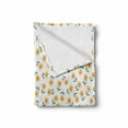 thumbnail image 2 of Garden Soft Flannel Fleece Throw Blanket, Floral Field Amaryllis Daffodil Blossom Romantic Design, Cozy Plush for Indoor and Outdoor Use, 60" x 80", Almond Green Green, by Ambesonne, 2 of 6