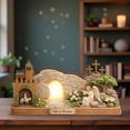 thumbnail image 4 of YingYouFu Empty Tomb Easter Scene and Cross Decoration He Is Risen Tabletop Decor Religious Wooden Signs Jesus Cross Table Centerpieces for Religious Home Mantels Tabletop Christian Gifts, 4 of 9