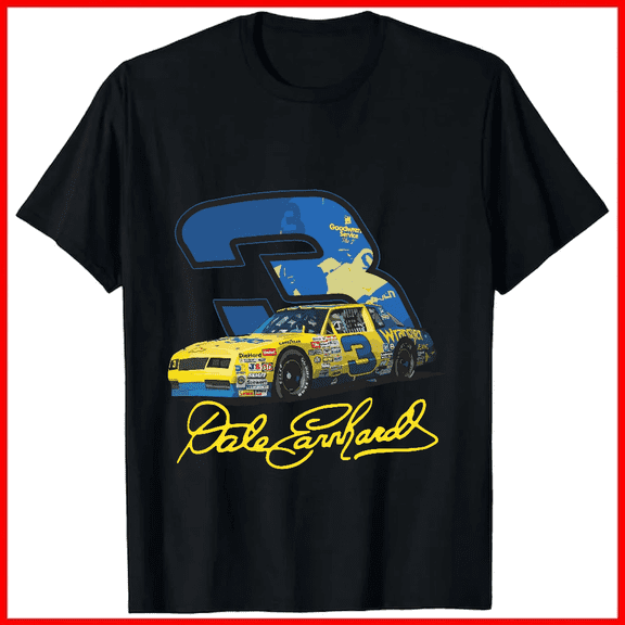 Earnhardt Yellow Number Three Car Racing Motorsport Legend Fan Unisex T-shirt V18484, up to size 5XL