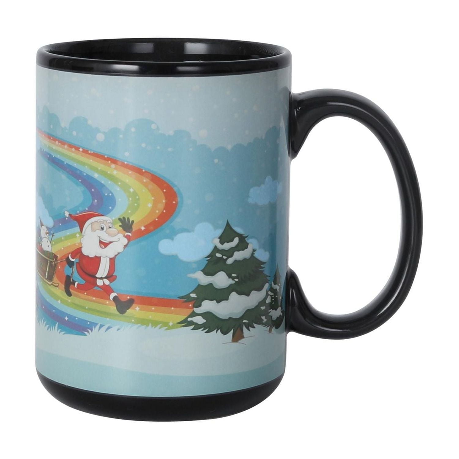 HOLIDAY TIME 14.88 OZ STONEWARE MUG<br>HEAT ACTIVE CHANGE PATTERN