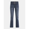 thumbnail image 5 of Madden NYC Women's Grommet Bootcut Jeans, 32" Inseam, Sizes 00-18, 5 of 5