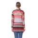 thumbnail image 2 of Cable casual Capa de punto Cardigan Estampado geométrico Drape Front Abanopi Rojo S, 2 of 7