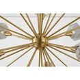 thumbnail image 2 of Design Living 12-Light 33-In Gold Metal Chandelier With Smoke Glass Shades, 2 of 5