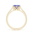 thumbnail image 2 of Angara Natural 2.9 Ct. Tanzanite Solitaire Ring in 14K Yellow Gold for Women (Ring Size: 12), 2 of 3