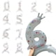 thumbnail image 5 of Globos digitales de pie Yuarrent accesorios para momentos memorables color blanco, 5 of 6