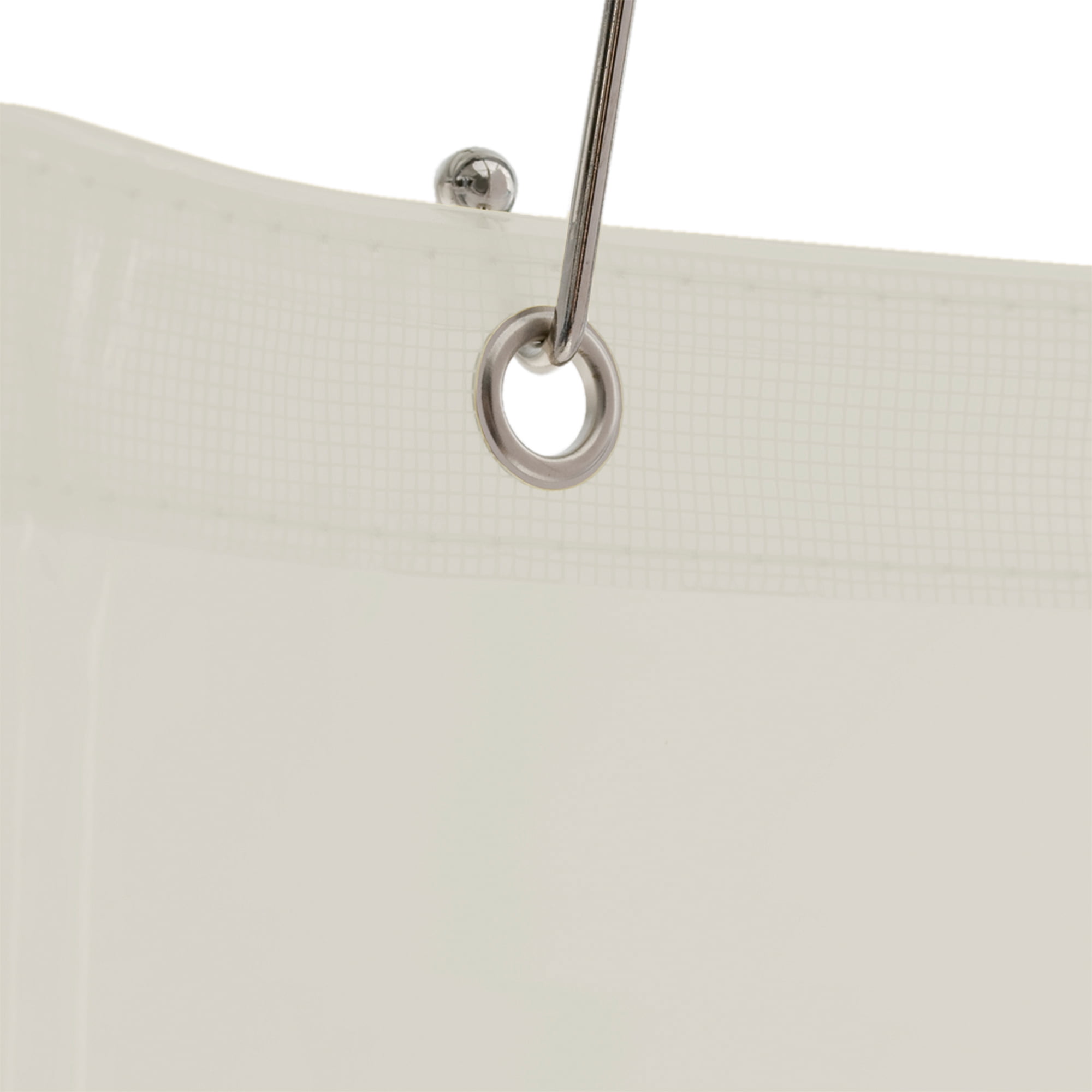 Maytex Premium Super Heavyweight Solid Print Vinyl Shower Curtain Liner, 72" x 72", Beige, Pack of 2