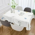 thumbnail image 5 of Cute Butterfly Rectangle Tablecloth, Dust Proof Anti Wrinkle Wipeable Table Cloth Tabletop foration of Dinner Kitchen Wedding Holiday Party 60"x90" Decor Gift, 5 of 7