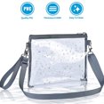 thumbnail image 3 of Bolso bandolera transparente Bolso de mano transparente aprobado por el estadio para el trabajo Concierto Deportes, 3 of 5