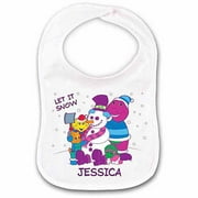 Barney "Let It Snow" Personalized Bib