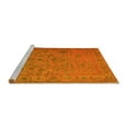 thumbnail image 2 of Ahgly Company Machine Washable Indoor Rectangle Abstract Yellow Contemporary Area Rugs, 6' x 9', 2 of 4