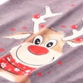 thumbnail image 4 of Pyjamas de Famille Assortis avec T-Shirt Imprimé Cerf et Plaid, 4 of 6