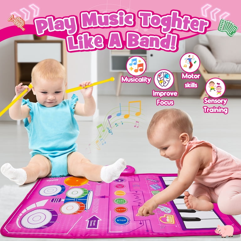 ATOPDREAM Baby Piano Mat, 2-in-1 Keyboard & Drum photo 2