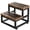 Rustic Brown-Thickness: 1 INCH, variant on Step Stools For Adults  Heavy Duty Stepping Stool Wooden Bed High Beds Non-slip 2 Bedside Foot With 500 Lb Capacity Bedroom Kitchen Bathroom Outside Easy Assembly Teak