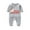 White, variant on Zwiiyzr 2025 Infant Baby Girl Boy One Piece Outfit Solid Romper Long Sleeve Onesie Cotton Jumpsuit Outfits Baby Clothes Gray