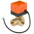 thumbnail image 1 of AC 220V Brass Electric Motorized Ball Valve 3 Way 3 Wire T Type 1.6pa Thread DN25 G1, 1 of 11