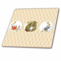 3dRose, Peter Rabbit and Friends- Stories- Vintage Art, 8 Inch Glass Tile