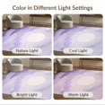 thumbnail image 7 of ODIKA 2'x3' Washable Doormat Non-Slip, Low Pile Purple Abstract Dreamy Gradient Swirl Circle Contemporary Round for Entryway, Kitchen, Laundry Room, 7 of 7
