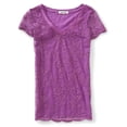 thumbnail image 2 of Aeropostale - Camiseta con gráfico de encaje aero para mujer, color morado, talla extra pequeña Aeropostale Camiseta gráfica, 2 of 2