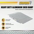 thumbnail image 3 of Guardian Aluminum Shed Ramp 750 lbs [Max Load] - Silver, 3 of 9