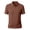 Ginger, variant on LNZGNM Mens Golf Polo Woven Pattern Short Sleeve Top Golf Polos for Men casual Golf Shirts for Men Leisure & Commute,Ginger(XXXL)