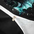 thumbnail image 4 of Homewish Gothic Skull Dragon Bedding,Rose Floral Duvet Cover Full,Light Green Halloween Decor,Black Reversible,3pcs,1 Duvet Cover and 2 Pillowcases, 4 of 6