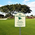 thumbnail image 3 of SignMission Designer Series Sign - No Trespassing | Tan & Green 18" x 24" Heavy-Gauge Aluminum Architectural Sign | Protect Your Business & Municipality | Made in the USA, 3 of 4