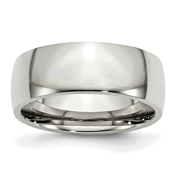 Stainless Steel 8mm Mens Wedding Ring Band Size 10.5