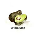 thumbnail image 3 of Chapman, Marcy 20x24 Black Modern Framed Museum Art Print Titled - Veggie Sketch II-Avocado, 3 of 5