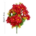 thumbnail image 3 of Artificial Faux Plants Flowers, Ongmies Indoor Flower Artificial Faux Daisy Wildflowers Decor Outside Garden Silk Artificial Flowers, Artificial Flowers, 1X Artificial Flower Daisy 28 Heads, 3 of 9
