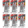 thumbnail image 1 of Adhesivo industrial E6000 transparente de viscosidad media, 29,5 ml, paquete de 6, 1 of 1