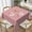 Blush Rose Pink, variant on Champagne Metallic Solid Color Classic Elegant Soft Tablecloth Square Dinng Table Covers for Kitchen & Table Linens 52" x 52"