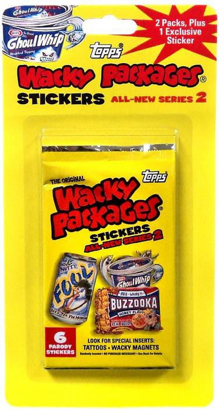 Wacky Packages Series 2 Trading Card Blister Pack Trading Card Stickers