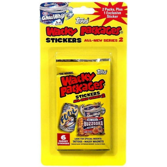 Wacky Packages Series 2 Trading Card Blister Pack Trading Card Stickers