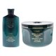 thumbnail image 1 of Kit de mascarilla de tratamiento profundo y loción base hidratante y desenredante sin enjuague de Oribe para unisex: kit de 2 piezas: mascarilla de 8,5 oz y desenredante de 8,5 oz, 1 of 5