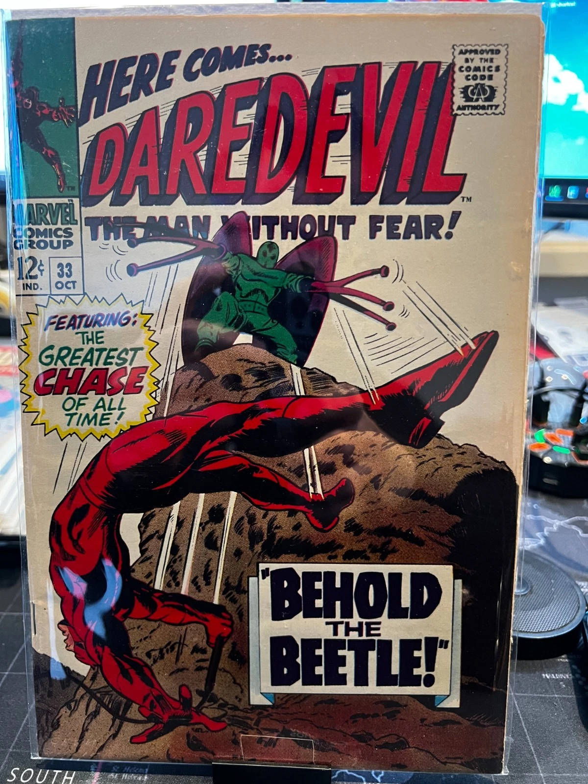 Daredevil 33 VF NICE COPY The Beetle Karen Page Foggy Nelson 1967