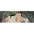 thumbnail image 2 of Klimt, Gustav 14x7 Black Ornate Wood Framed with Double Matting Museum Art Print Titled - Death and Life, 2 of 4