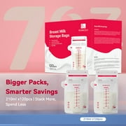 HORIGEN Breastmilk Storage Bags, 120 Count, 7oz/210ml, BPA-Free, Leak-Proof