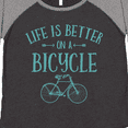 thumbnail image 4 of Inktastic Life's Better On A Bicycle Women's Plus Size T-Shirt, 4 of 5
