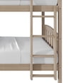 thumbnail image 5 of Castle Place Mid-Century Twin over Twin Wooden Convertible Bunk Bed, Antique Grey, 5 of 16